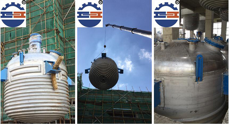 不銹鋼反應鍋室外安裝圖 不銹鋼反應鍋室外安裝圖